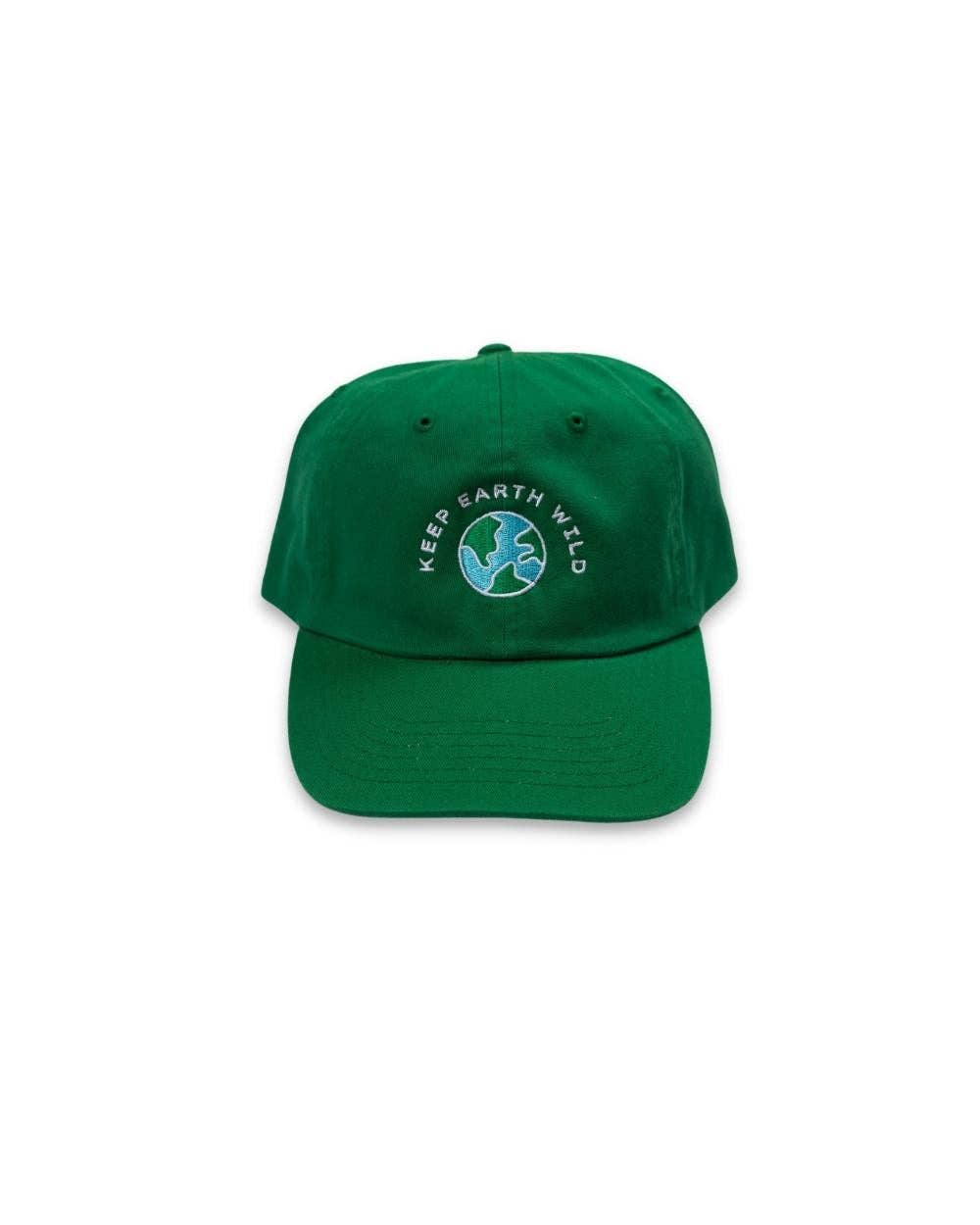 Green Keep Earth Wild dad hat by Keep Nature Wild